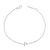 Immerse yourself in the understated elegance of this 10K white gold bracelet, rhodium-plated for an enrapturing shimmer...