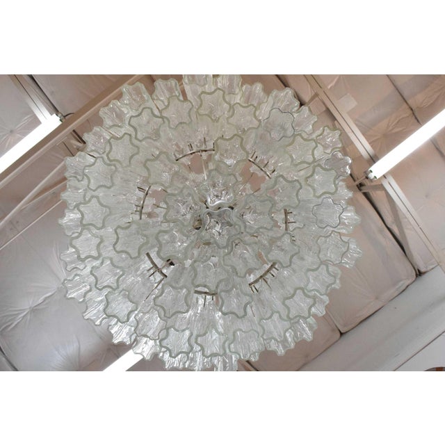 Transparent 1960s Large Venini Tronchi Chandelier For Sale - Image 8 of 9