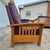 2002 BarcaLounger Mission Arts & Crafts Style Leather and Oak Manual Recliner Arm Chair For Sale - Image 9 of 14