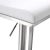 Metal Amalfi White Steel Adjustable Bar Stool For Sale - Image 7 of 12