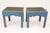 Transitional St.Charles Side Tables With Croc Top Finish For Sale - Image 3 of 3