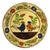 1930-40's Mexican Tlaquepaque Tonala Pottery Plate With Roosters For Sale