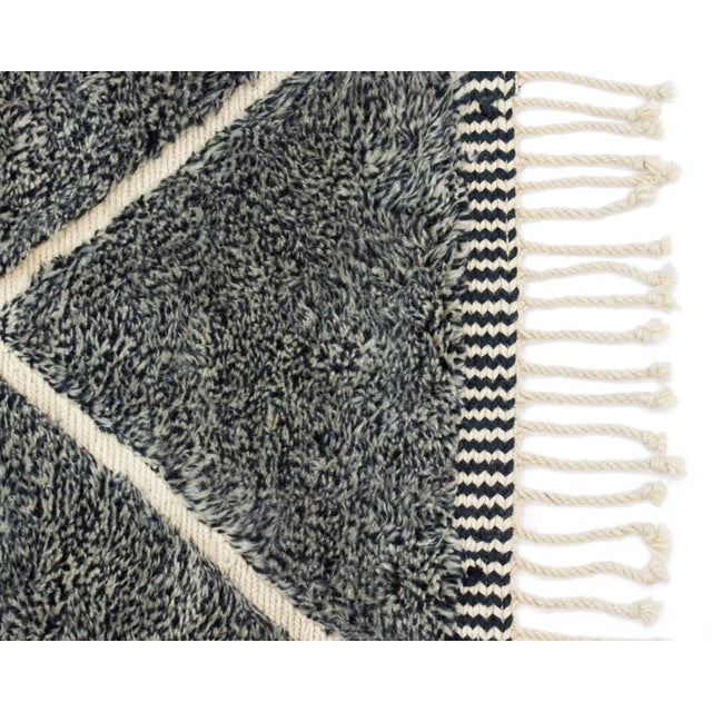 Hand-Knotted Wool Rug by Azele Studio For Sale - Image 6 of 10