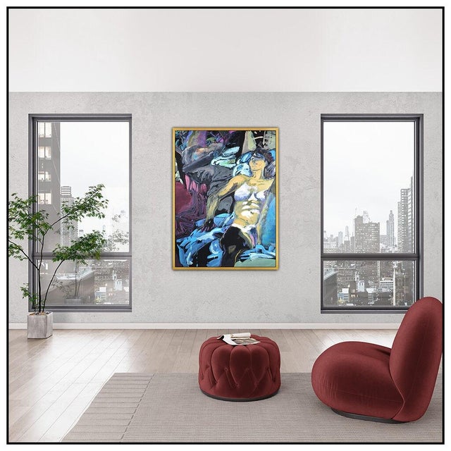Message us to inquire about custom framing options! (Included for free with every purchase) The artwork here, "Tangerine",...