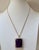 102 Ct Emerald Cut Amethyst & 5.5 Ct Diamond Pendant Necklace 14ky Gold + Chain For Sale - Image 4 of 8