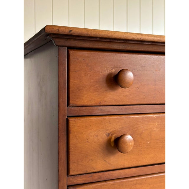 Vintage Walnut Five-Drawer Chest of Drawers With Hidden Cedar Chest, 1930s–1940s For Sale - Image 13 of 18