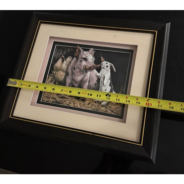 1980s Pig Rabbits and Carrots Pop Up Mid-Century Bogart Hand Painted For Sale In Atlanta - Image 6 of 6
