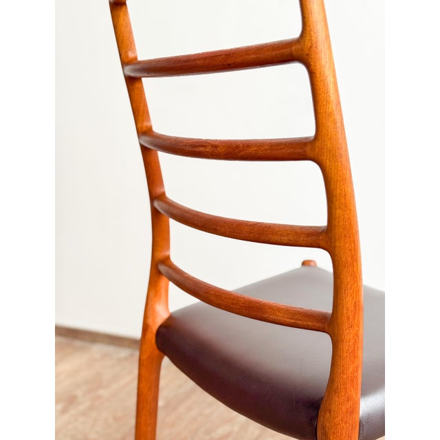 Model 82 Embassy Chair in Teak and Leather by Niels Otto Møller for J.L. Moller For Sale - Image 6 of 16