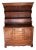 1950s Solid Walnut China Cabinet For Sale