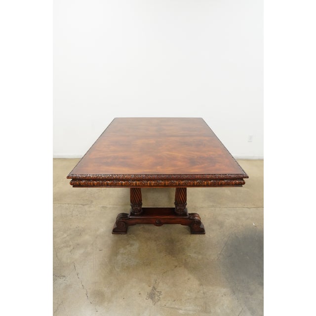 Vintage Extendable Mahogany Dining Table Attributed to Theodore Alexander For Sale - Image 16 of 18