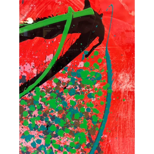 Persimmon Dale Chihuly "Double Time" Limited Edition Print, Framed For Sale - Image 8 of 13