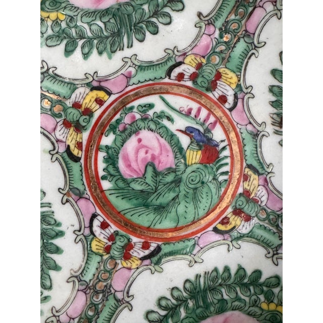 Vintage Famille Rose Chinese Decorative Bowl For Sale - Image 12 of 18