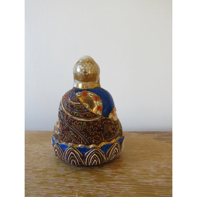 Early 20th Century Early 20th Century Japanese Moriage Buddha Incense Burner For Sale - Image 5 of 8