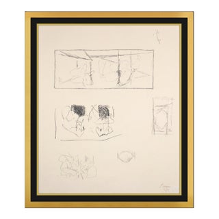 1977 Elegy Studies Lithograph Robert Motherwell For Sale