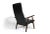 Mid 20th Century Hans Wegner for Getama High-Back in Black Leather For Sale In San Francisco - Image 6 of 12