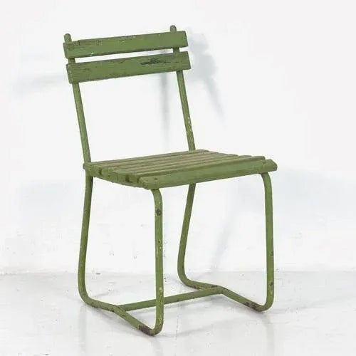 Antique Garden Table and Chairs Set, 1900s, Set of 5 For Sale - Image 12 of 13