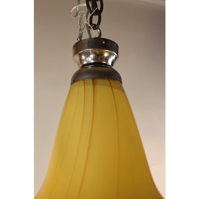 1950s Mid-Century Modern Seguso Murano Glass Bell Shaped Fixture For Sale In Chicago - Image 6 of 13