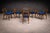 1950s Set of Eight Dining Chairs in Caviuna Wood & Fabric, Giuseppe Scapinelli, 1950s - Lot 685 For Sale - Image 5 of 14