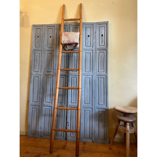 A ladder from the late 19th century from France. The Oriental style was popular during this period. These ladders were...