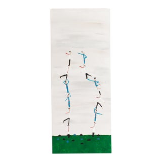 “Big Business of High Flight” Acrylic on Canvas Painting by Felipe Gimenez For Sale
