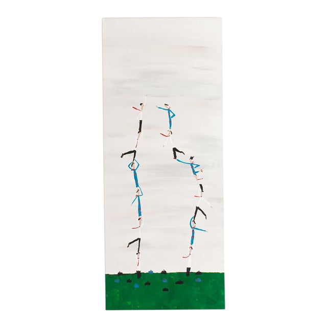 “Big Business of High Flight” Acrylic on Canvas Painting by Felipe Gimenez For Sale