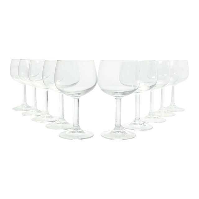 1980s Cristal D’Arques “Grand Vin” Balloon Wine Glasses - Set of 10 For Sale