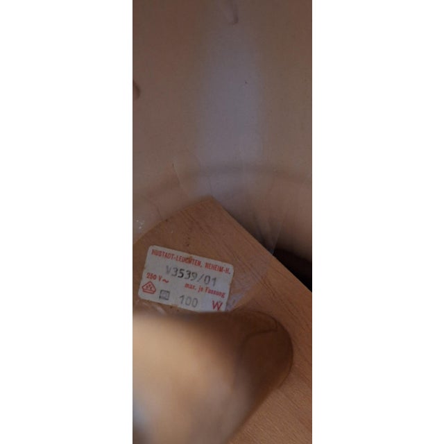 Textile Vintage Fat Lava Ceramic Table Lamp with Fabric Shade from Hustadt-Leuchten, 1970s For Sale - Image 7 of 8