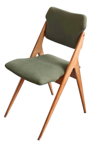 Vintage Chair with Compass Leg by Gerard Guermonprez, 1950s