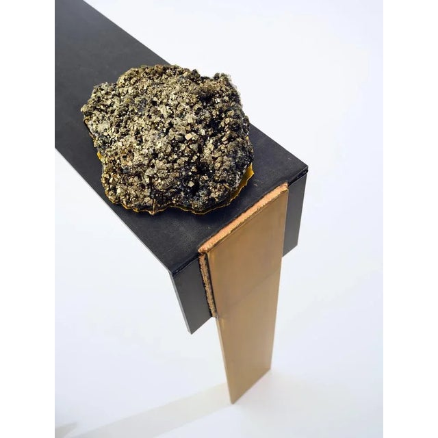 Not Yet Made - Made To Order Pyrite Console Table 1 by Brajak Vitberg For Sale - Image 5 of 8