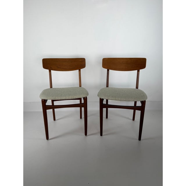 Wood Danish Teak Dining Chairs, 1960s, Set of 2 For Sale - Image 7 of 9