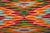 Mexican Early 20th Century Monumental Mexican Serape Weaving Bolster Pillow For Sale - Image 3 of 6