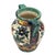 STUNNING ANTIQUE Italy Majolica Tin Glazed Urn/Vase Art Pottery with Handles Depicts Two Birds Among Multi-Color...
