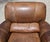 Vintage Barcalounger Saddle Leather Recliner With Continuous Lumbar Support For Sale - Image 10 of 18