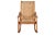 Mid-Century Modern woven rope rocking chair in the style of Hans Wegner. Features stylish roped back and seat, stretched...