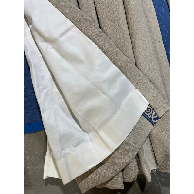 2020s 4 Custom Drapery Panels (2 Left and 2 Right) For Sale - Image 5 of 9