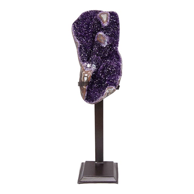 Amethyst Cluster on Stand, 75 Pounds, 50 Inches (#H0375 Uruguay) For Sale