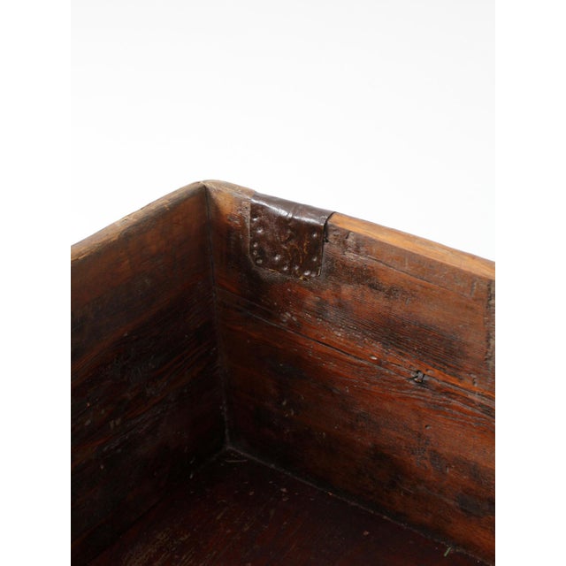 Antique Primitive Wood Dough Tray For Sale - Image 10 of 18