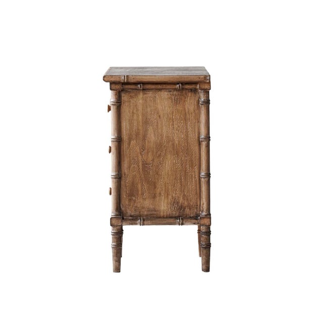 Not Yet Made - Made To Order Matthew Izzo Home Bahama Faux Bamboo Pine Six Drawer Chest of Drawers For Sale - Image 5 of 5