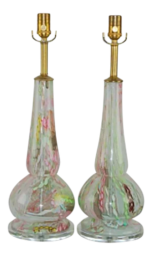 Dino Martens Murano Glass Lamps Tutti Frutti
