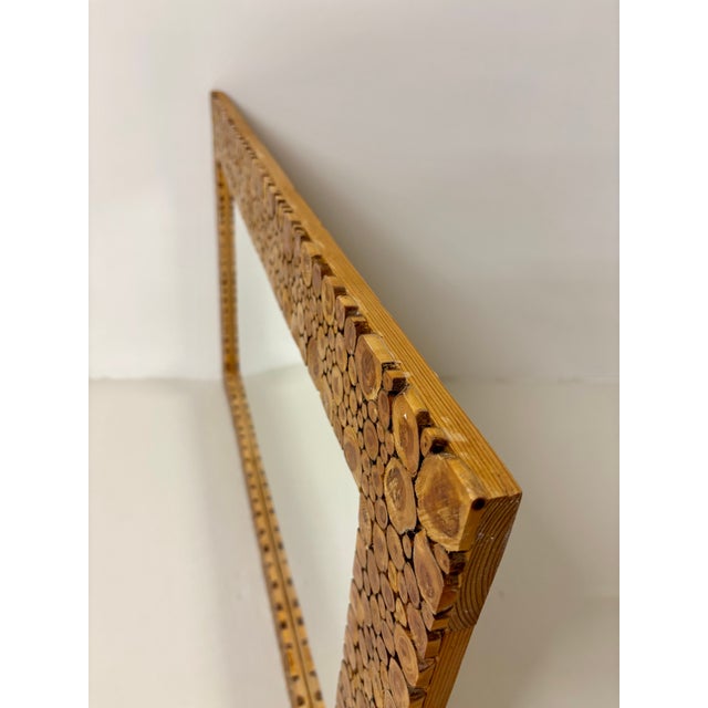 Swedish Pine Mirror, 1970s For Sale - Image 9 of 11