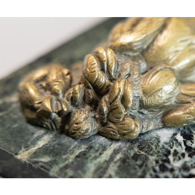 Metal 19th Century Signed French Bronze Wounded Sparrow Bird, Jules Edmond Masson For Sale - Image 7 of 10