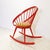 1960s Vintage Circle Rocking Chair by Yngve Ekström for Stol AB Sweden, 1960s For Sale - Image 5 of 13