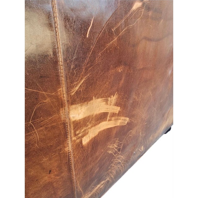 Restoration Hardware Lancaster Luxe Depth Brompton Sofa in Cocoa Leather For Sale - Image 17 of 18