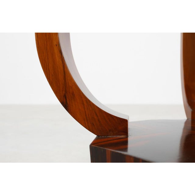 Art Deco Octagonal Side Table in Wood, France, 1920s For Sale - Image 4 of 12