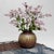 A richly decorated Japanese Shigaraki-yaki flower vase with tomobako, earthy glazes and incised geometric motifs....
