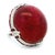 Vintage Platinum Cabochon Ruby, Ruby and Diamond Statement Ring, Size 6.5 For Sale - Image 4 of 15