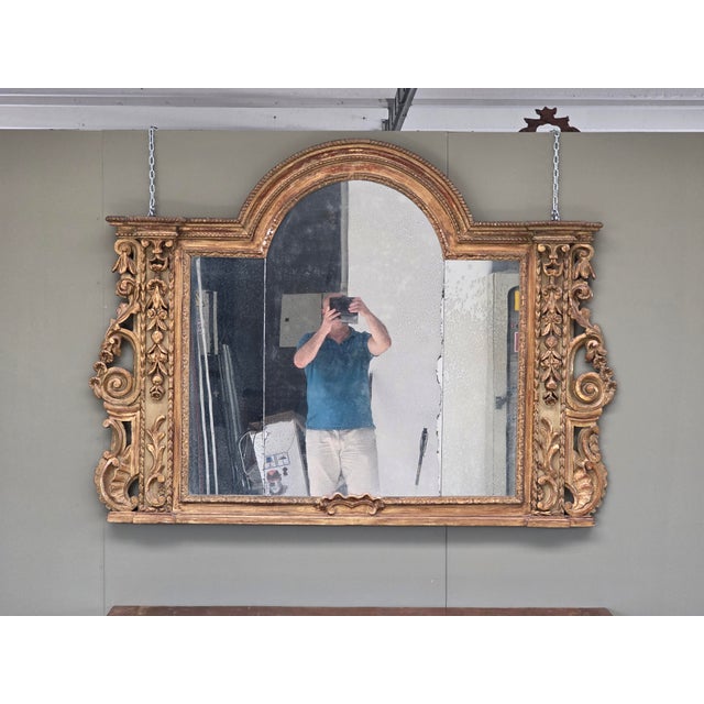 Early 18th Century Carved and Gilded Wooden Mantelpiece, Northern Italy For Sale - Image 12 of 18