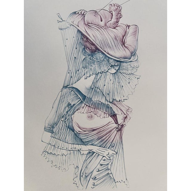 Modern Hans Bellmer, Mirror of Dreams 1a, 1972, Etching For Sale - Image 3 of 4