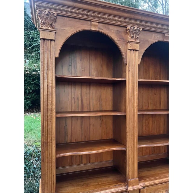 Ethan Allen Double Arch Legacy Bookcase For Sale In New York - Image 6 of 9