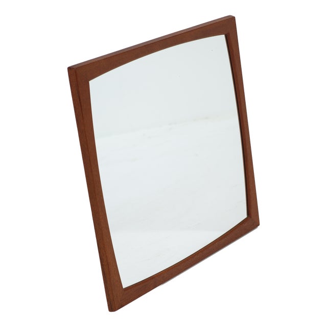 Square Teak Mirror by Kai Kristiansen for Aksel Kjersgaard, Denmark, 1960s For Sale